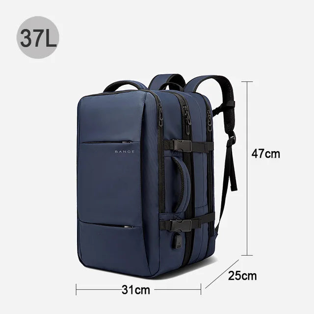 Skorter | Men's Waterproof Large Capacity Hiking Travel Expandable Laptop Backpack