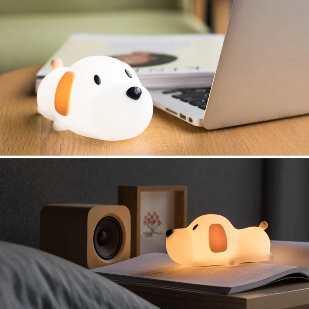 Skorter | Puppy Silicone Night Light - USB Rechargeable LED Lamp