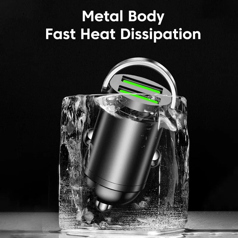 Skorter | 200W Mini Dual Ports USB Car Charge - Fast Charging