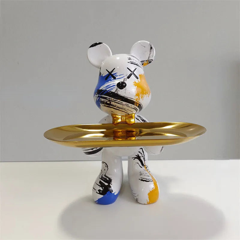 Skorter | CraftBear - Bear statue with tray