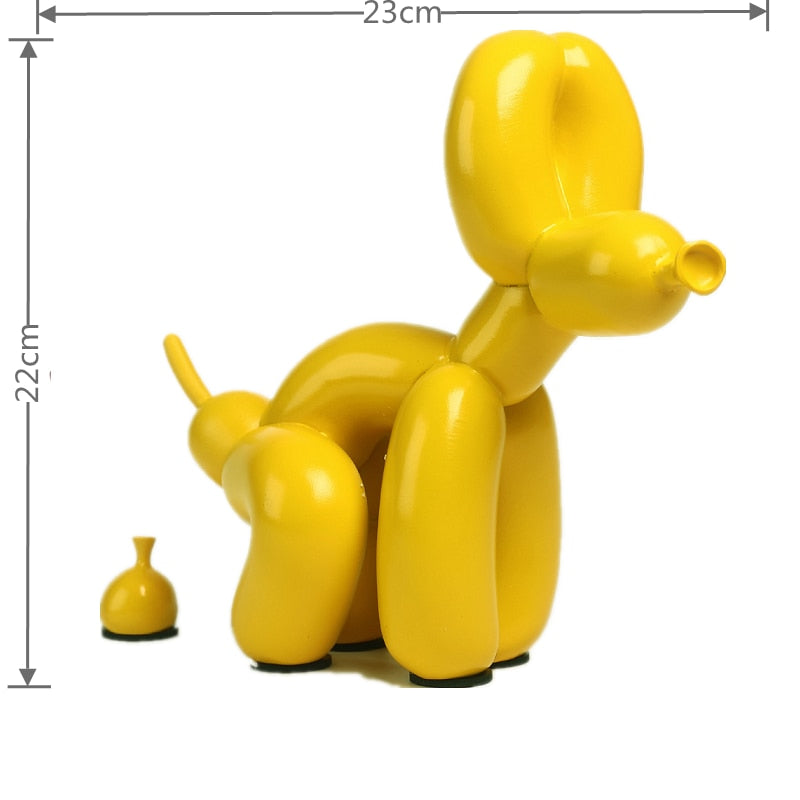 Skorter | Balloon Dog Sculpture, Balloon Art Statue, Mini Collectible Figurine, Home Decoration, Resin Figure, Desk Accessories, Room Decoration