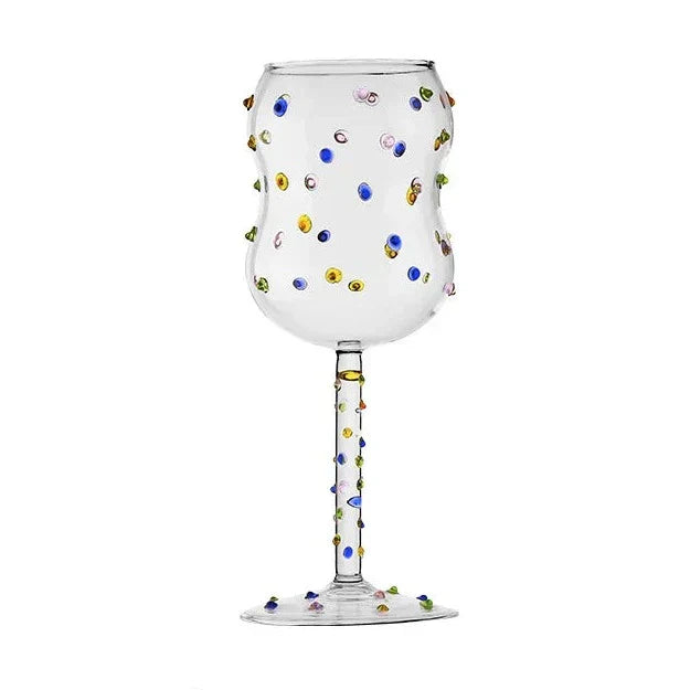 Skorter | Colorful Dots Wine Glass