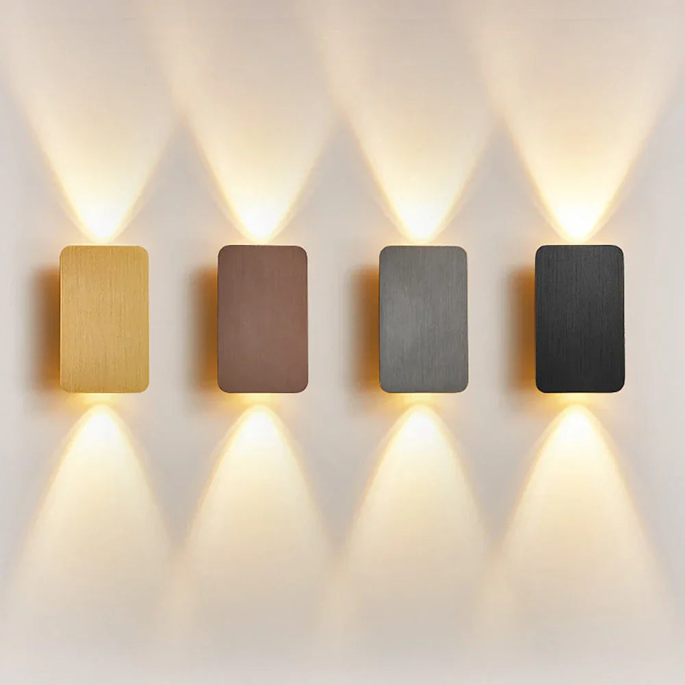 Skorter | Aria Modern Square Wall Lamp β Up and Down Lighting for Bedroom and Living Room
