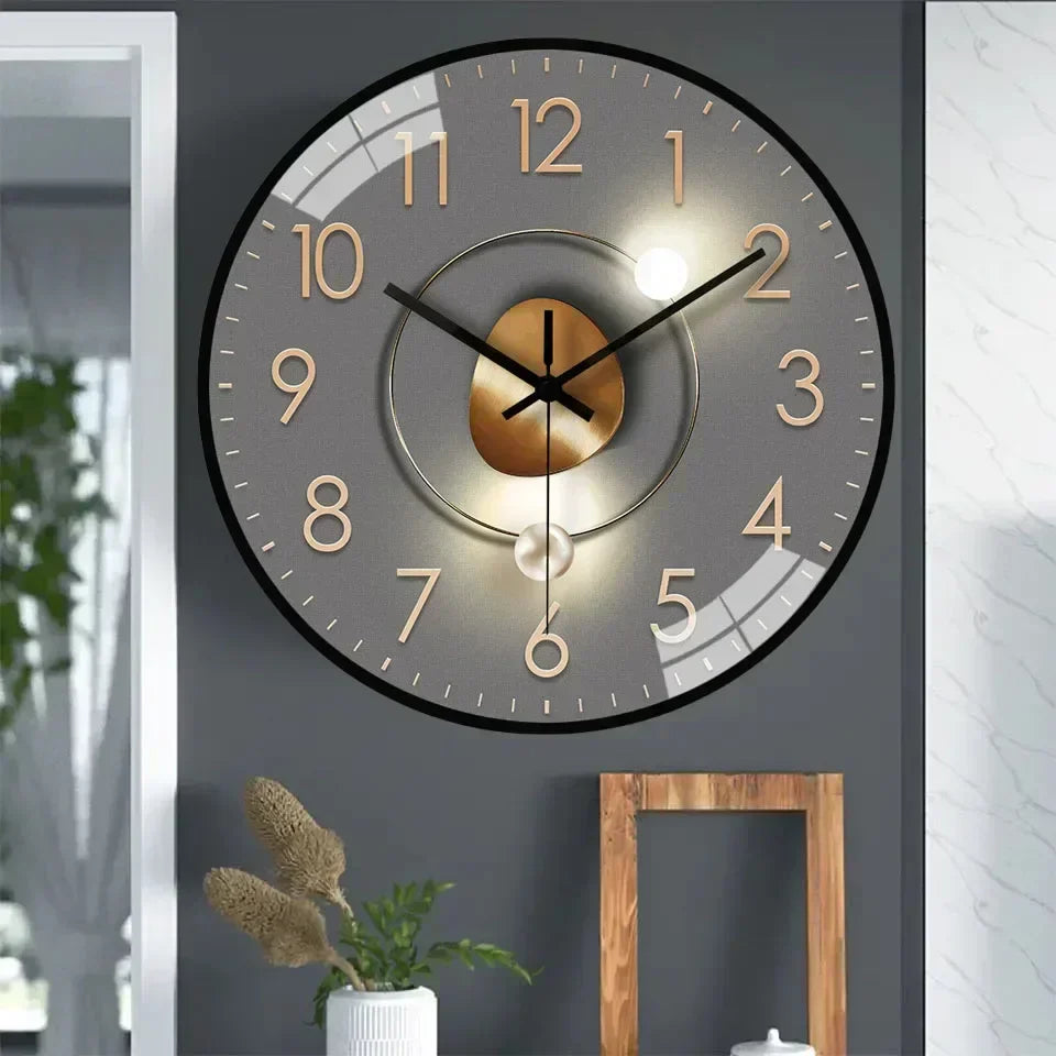 Skorter | Timeless Whisper™ | Silent Classic Wall Clock | Non-Ticking Design for Bedroom & Office Decor