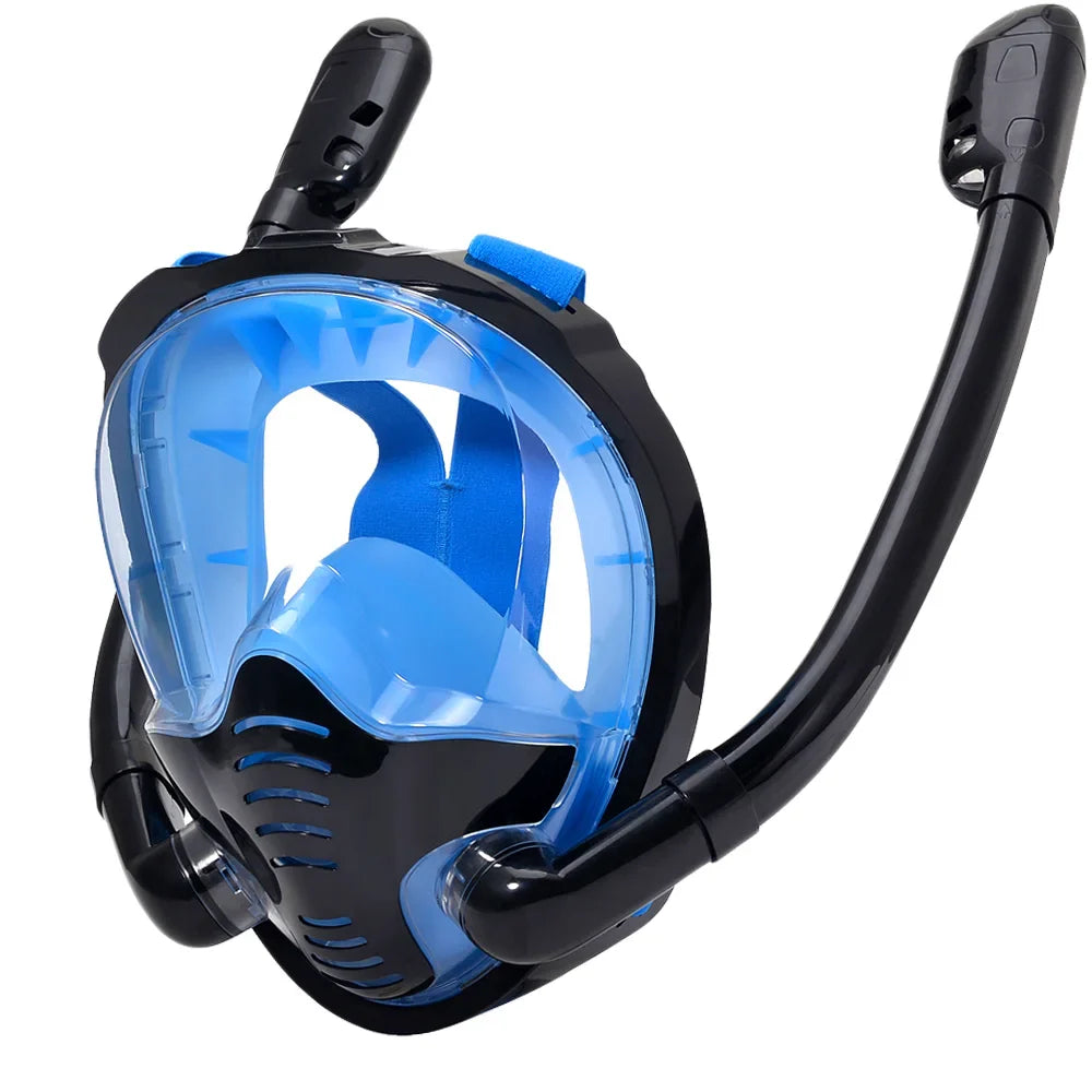 Skorter | 180° Panoramic Full Face Snorkel Mask with Dual Snorkels