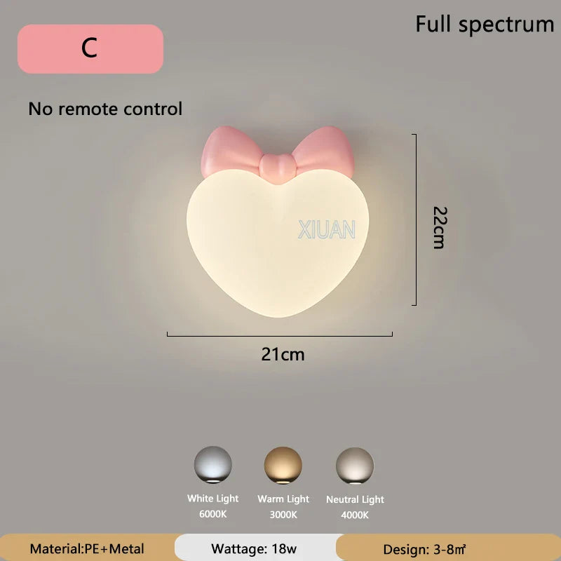 Skorter | LoveLight - Pink Crown Sky Heart Design LED Bed Lamp