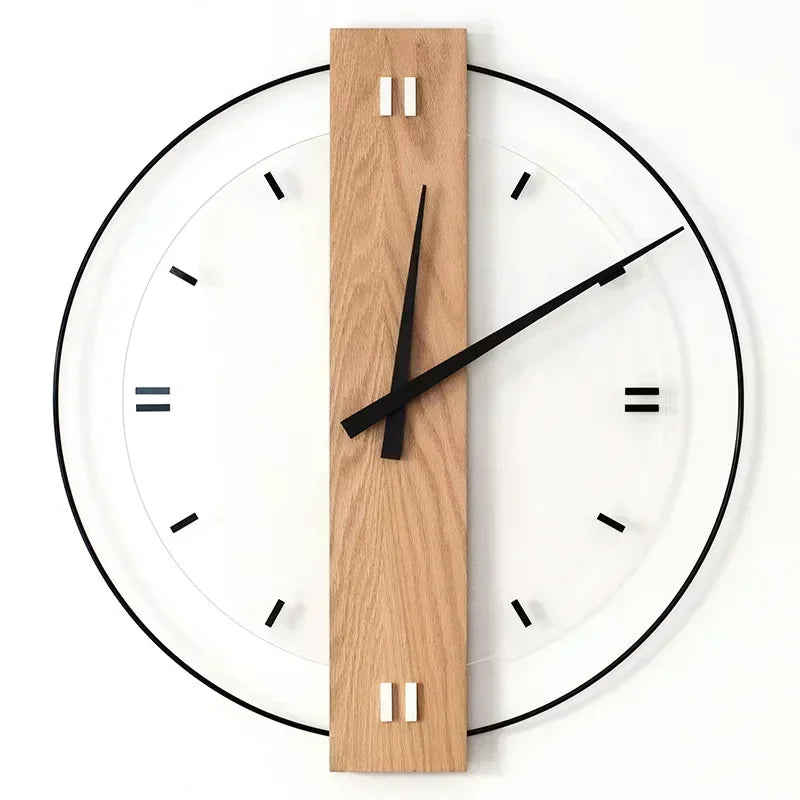Skorter | SilentOak – Minimalist Wooden Wall Clock with Silent Movement