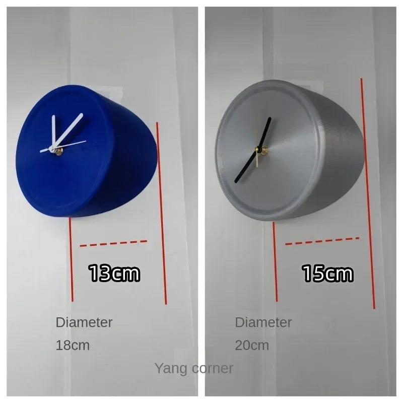 Skorter | SilentCorner - Silent Wall Clock without Drilling for Corners in the House