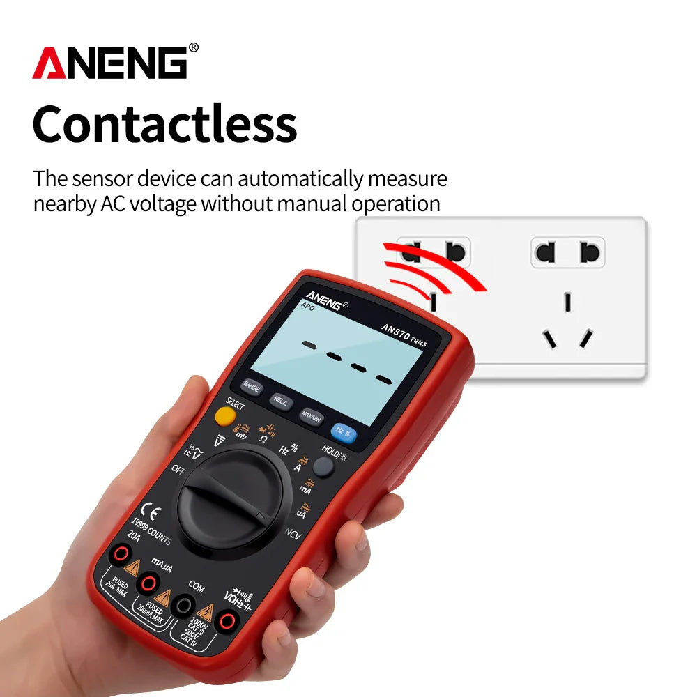 Skorter | AN870 Digital Multimeter - True RMS, Transistor Tester