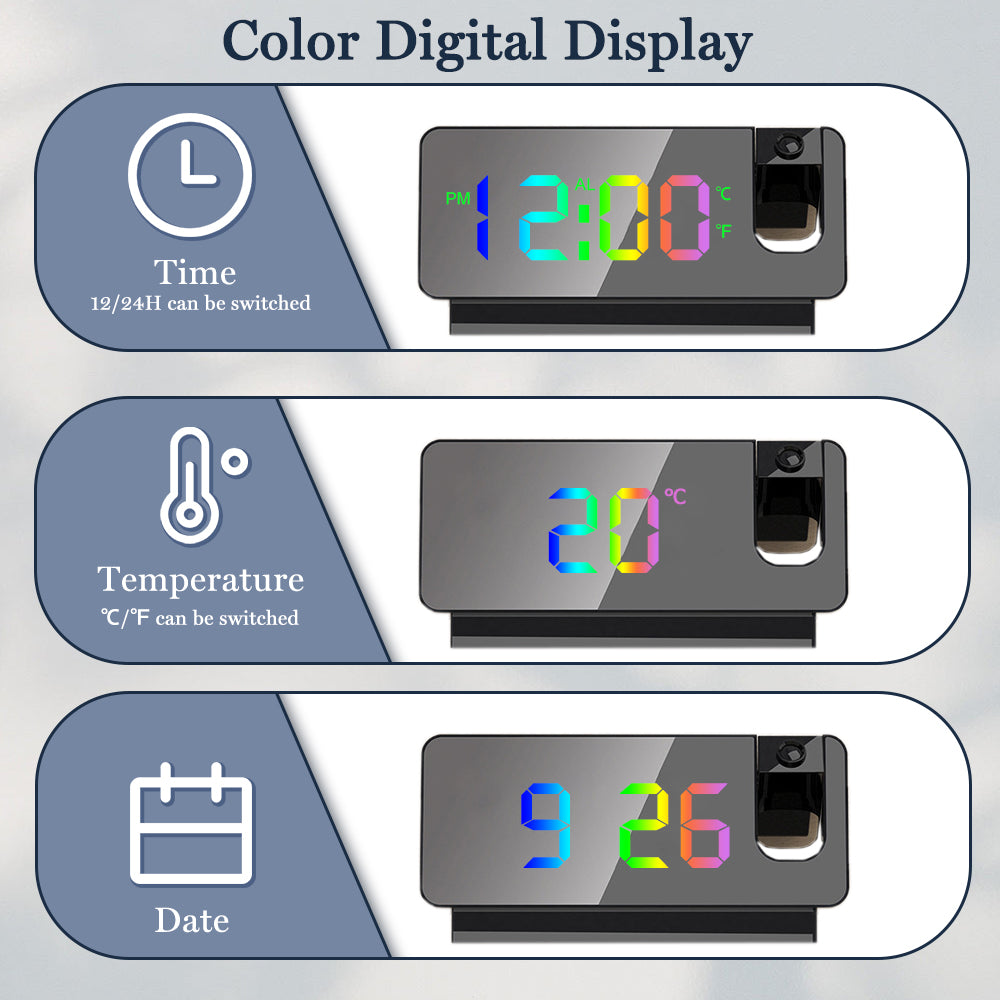 Skorter | LED Ceiling Lamp Projector Alarm Clock
