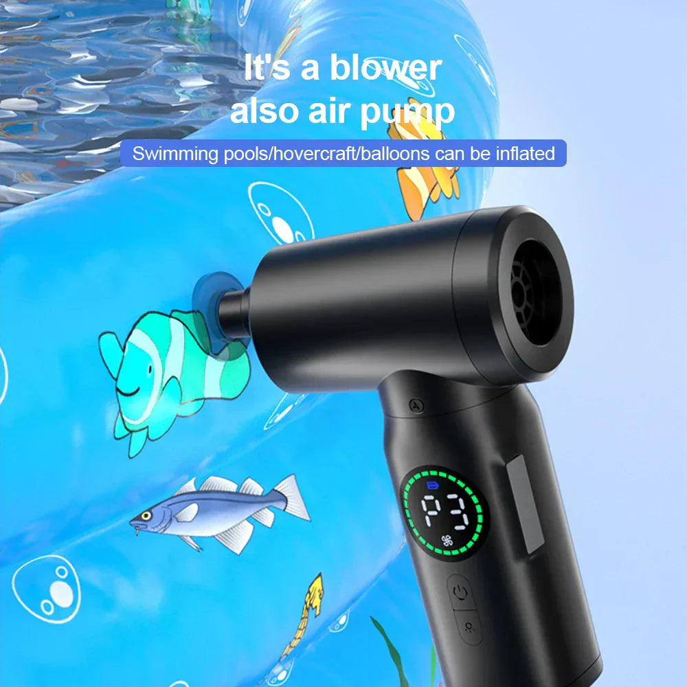 Skorter | 2-in-1 Portable Vacuum Cleaner & Blower | 7500mAh Battery, LED Light & Versatile for Home, Car & Office Cleaning