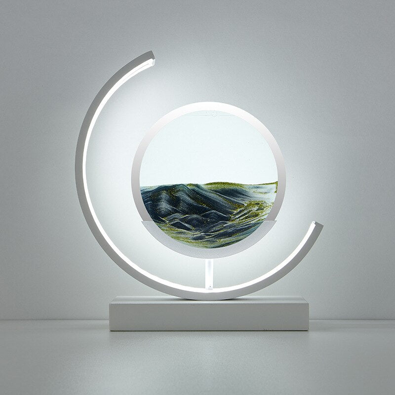 Skorter | LED Table Lamp with Moving Sand Landscape – SandLight