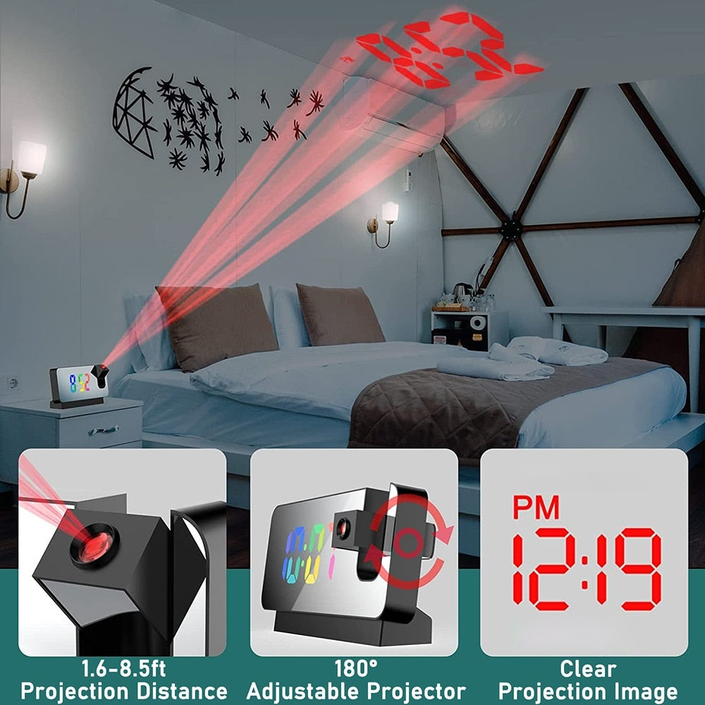 Skorter | LED Digital Projection Alarm Clock