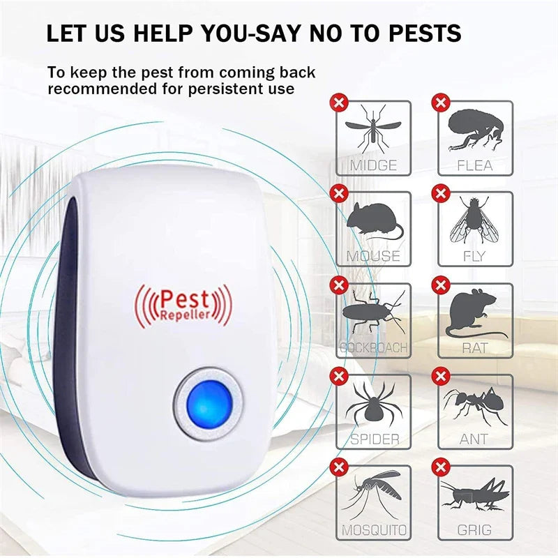 Skorter | Pest Reject Ultrasonic Mouse Cockroach Repellent Insects Rats Spiders Mosquito Killers Pest Control Household Unwanted Animals