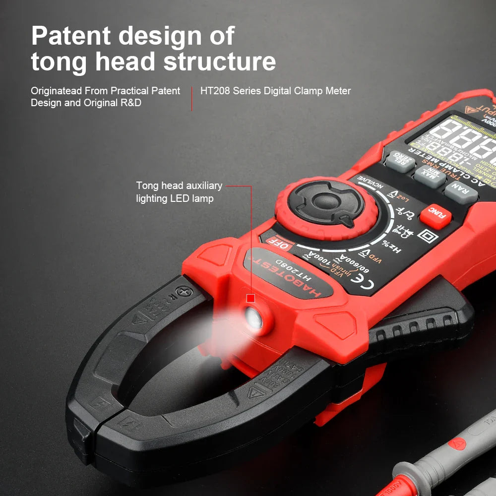 Skorter | HT208 Digital Clamp Meter - True RMS Multimeter