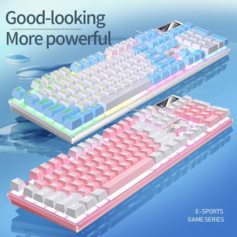 Skorter | 104-Key Wired Gaming Keyboard - Color Matching Backlit