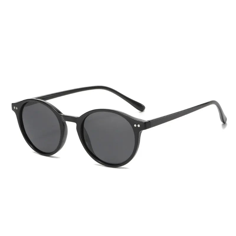 Skorter | Retro Round Polarized Sunglasses Classic Leopard Frame UV400 Fashion Driving Goggles for Men & Women