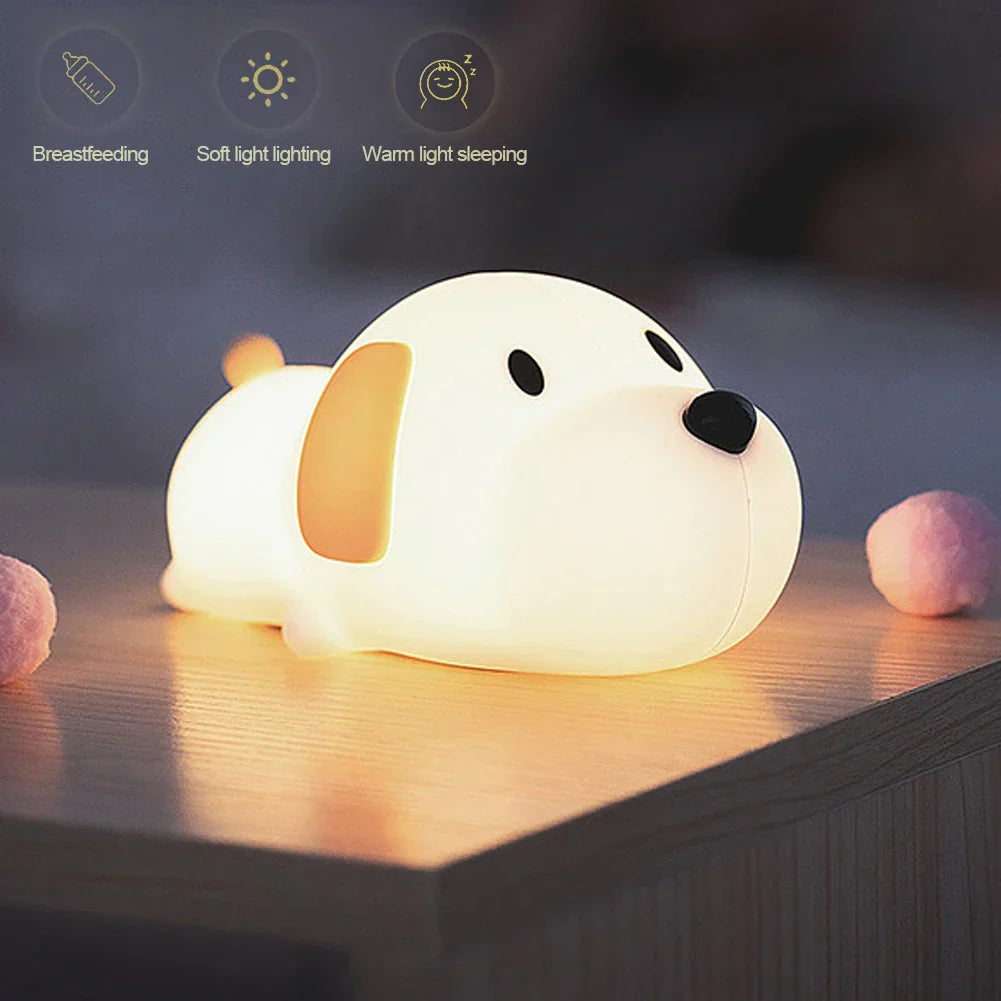 Skorter | Puppy Silicone Night Light - USB Rechargeable LED Lamp
