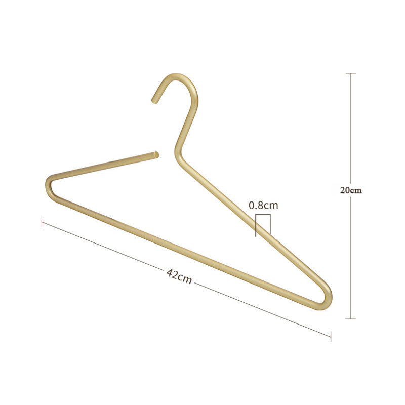 Skorter | 5 pieces of hangers made of solid matte gold/silver │ Seamless wardrobe organizer made of metal