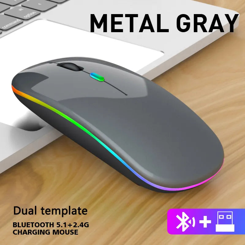 Skorter | RGB Rechargeable Bluetooth Wireless Gaming Mouse - LED Backlit