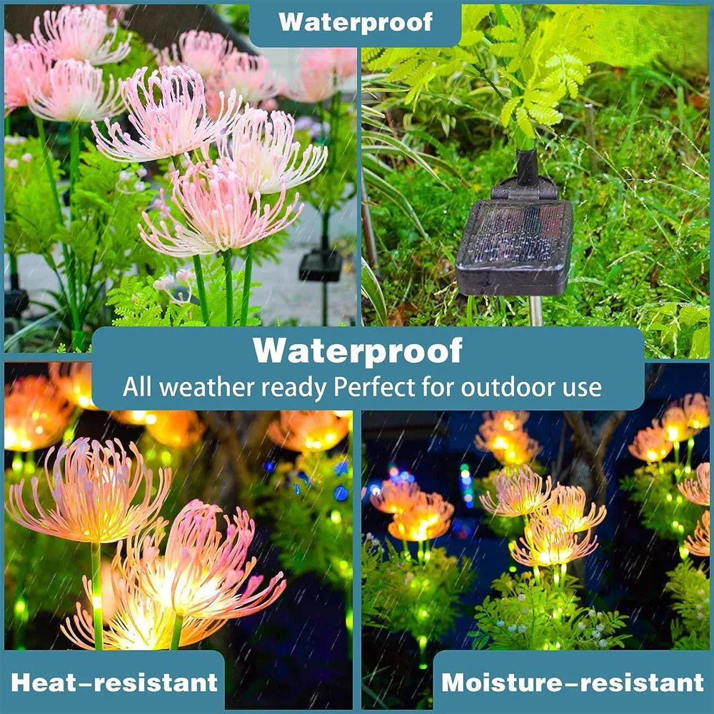 Skorter | Soft Pink Glow Solar LED Flower Garden Light