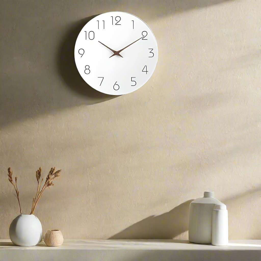 Skorter | Modern Minimalist Wall Clock - Silent Non-Ticking Design - Perfect Decor