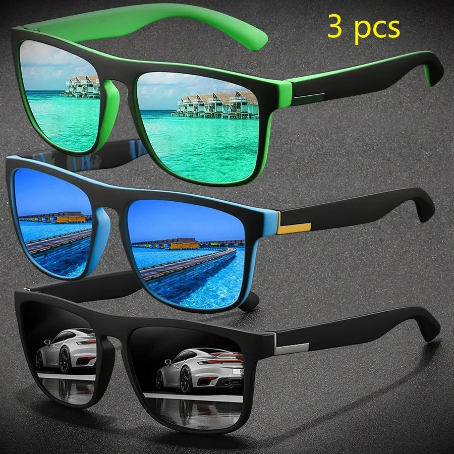 Skorter | Square Sports Sunglasses UV400 Unisex Fishing & Driving Eyewear