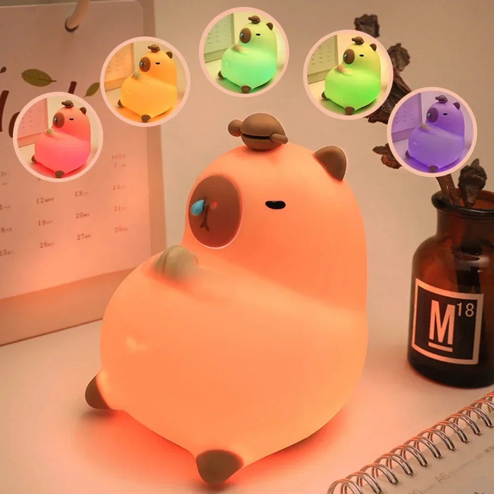 Skorter | Meditating Capybara Night Light - LED Touch Sensor Lamp