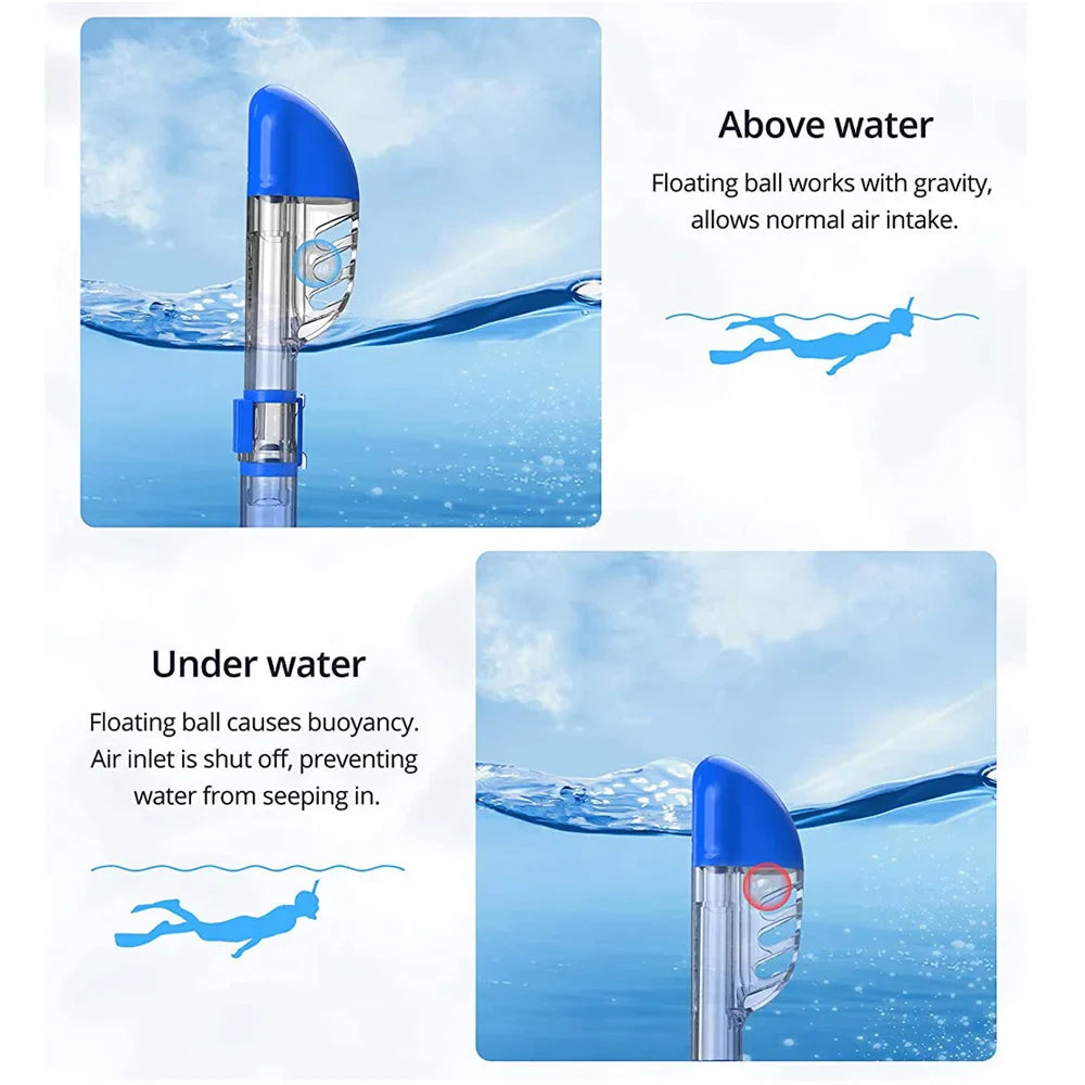 Skorter | Foldable Anti-Fog Snorkel Mask Set