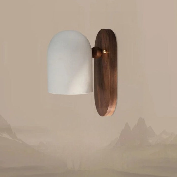 Skorter | TimberSoul – Wabi-Sabi Walnut Wall Lamp for Natural Ambience