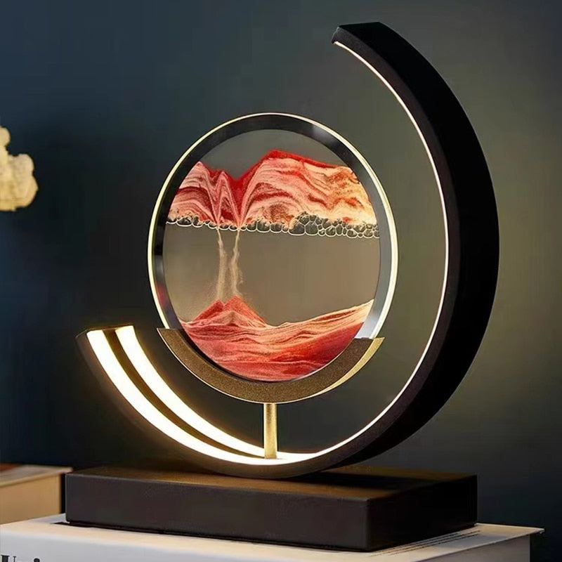 Skorter | LED Table Lamp with Moving Sand Landscape – SandLight