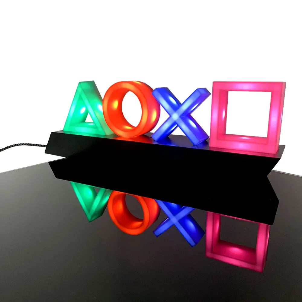 Skorter | Game Icon Light PS4 PlayStation Music Light Voice Control LED Neon Lamp - USB/Battery Powered