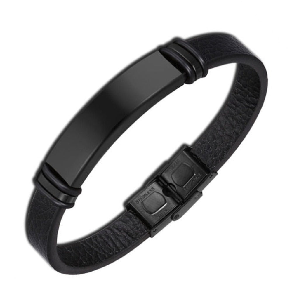 Skorter | Leather Braided Bracelet With Charms
