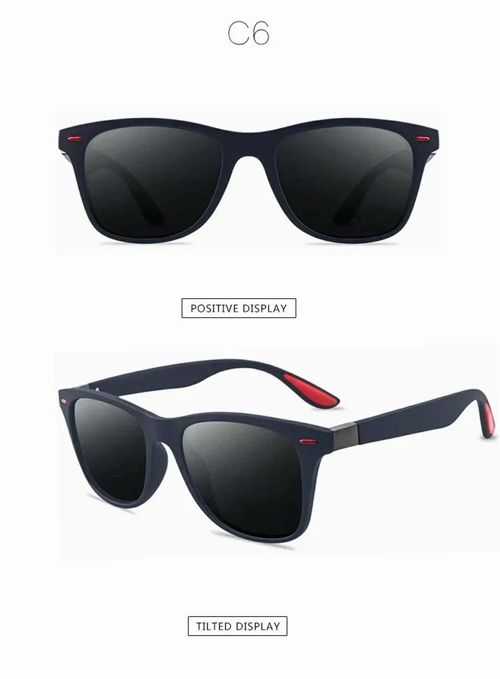 Skorter | Unisex Retro Square UV400 Polarized Sunglasses