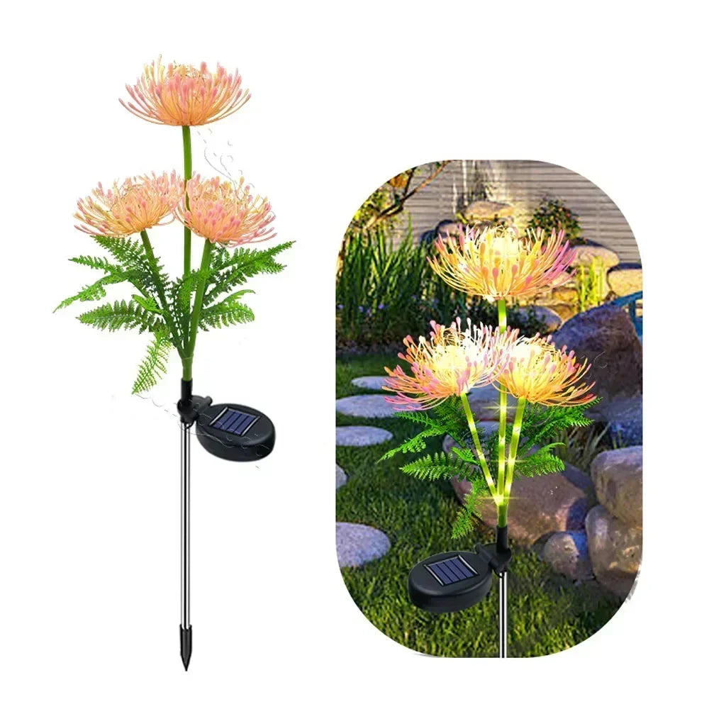 Skorter | Soft Pink Glow Solar LED Flower Garden Light