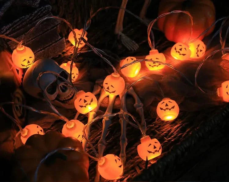 Skorter | Halloween LED Pumpkin & Skull String Lights