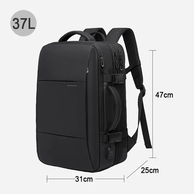 Skorter | Men's Waterproof Large Capacity Hiking Travel Expandable Laptop Backpack