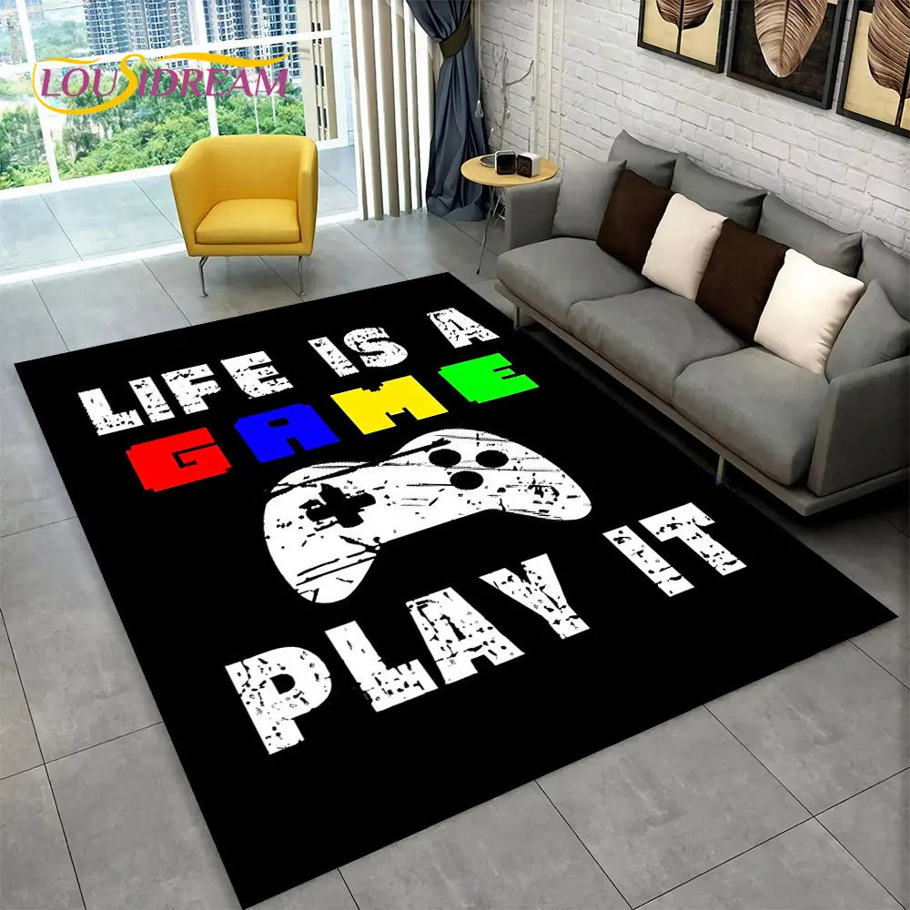 Skorter | Alex 3D Gamer Playmat Carpet - Large Non-Slip Carpet for Kids & Living Room
