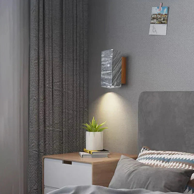 Skorter | ZenBeam – Grey Wabi-Sabi Wall Lamp for Tranquil Ambience