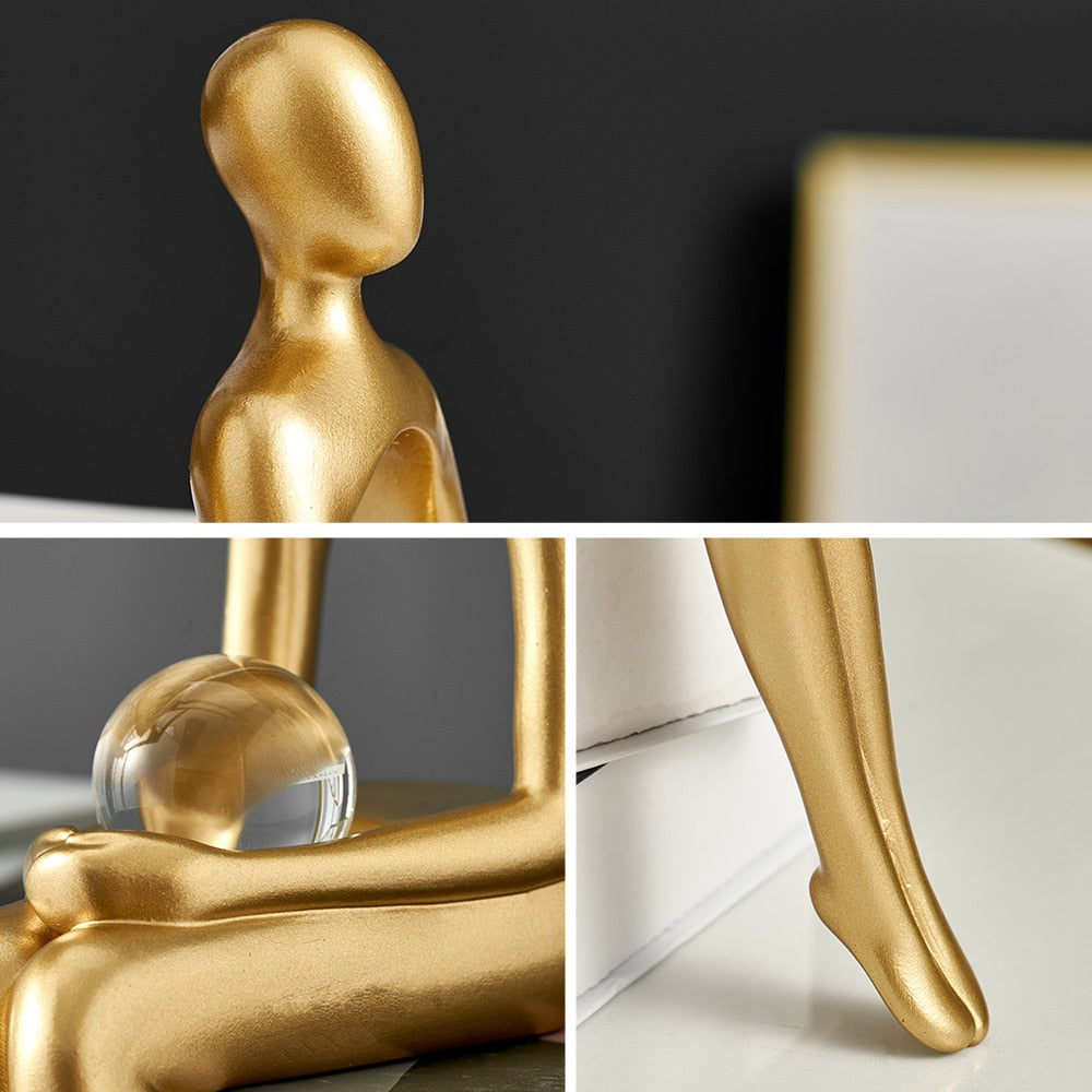 Skorter | Modern Figurines Abstract Home Decor Sculpture