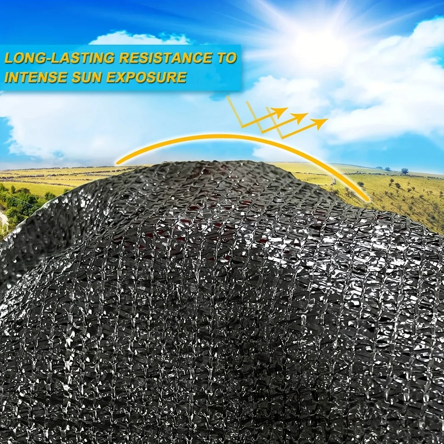 Skorter | Black Shade Cloth Mesh Cover – SunGuard (1+1 FREE)