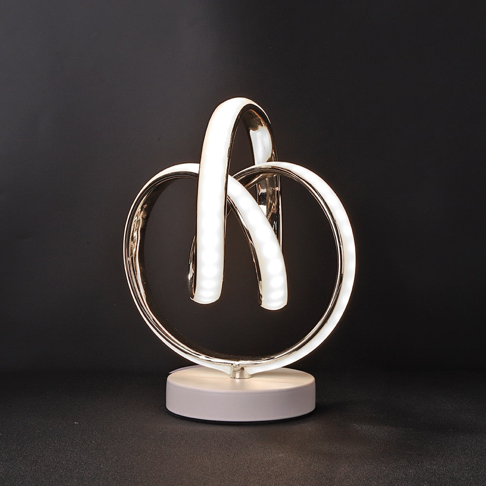 Skorter | SpiralGlow – Sleek LED Table Lamp with Cozy Warm Light