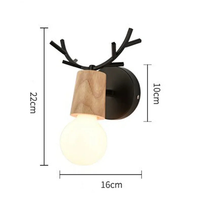 Skorter | AntlerGlow - Modern Adjustable Children's Room Wall Lamp