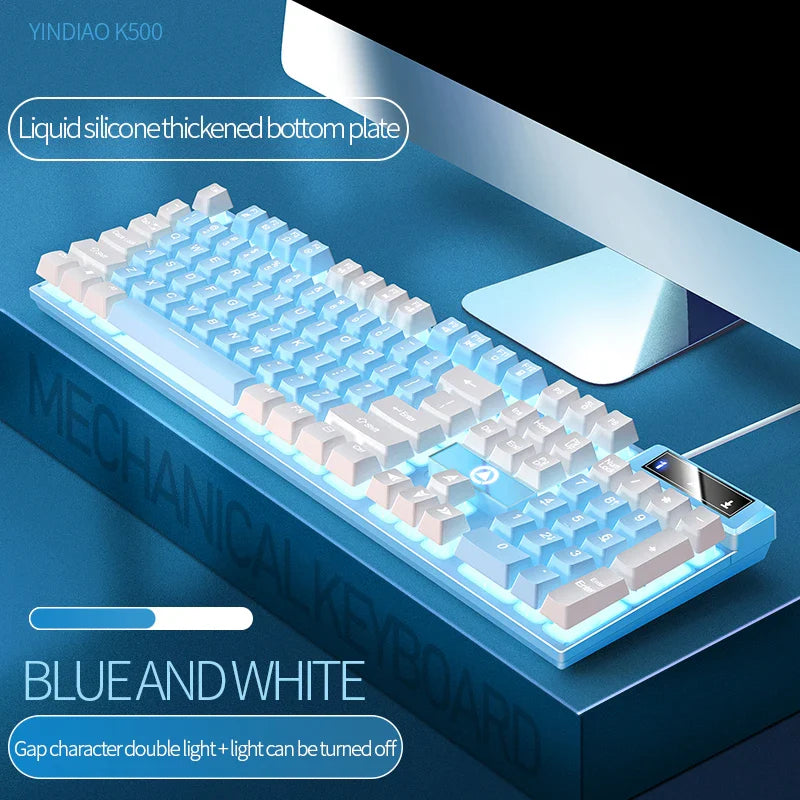 Skorter | 104-Key Wired Gaming Keyboard - Color Matching Backlit