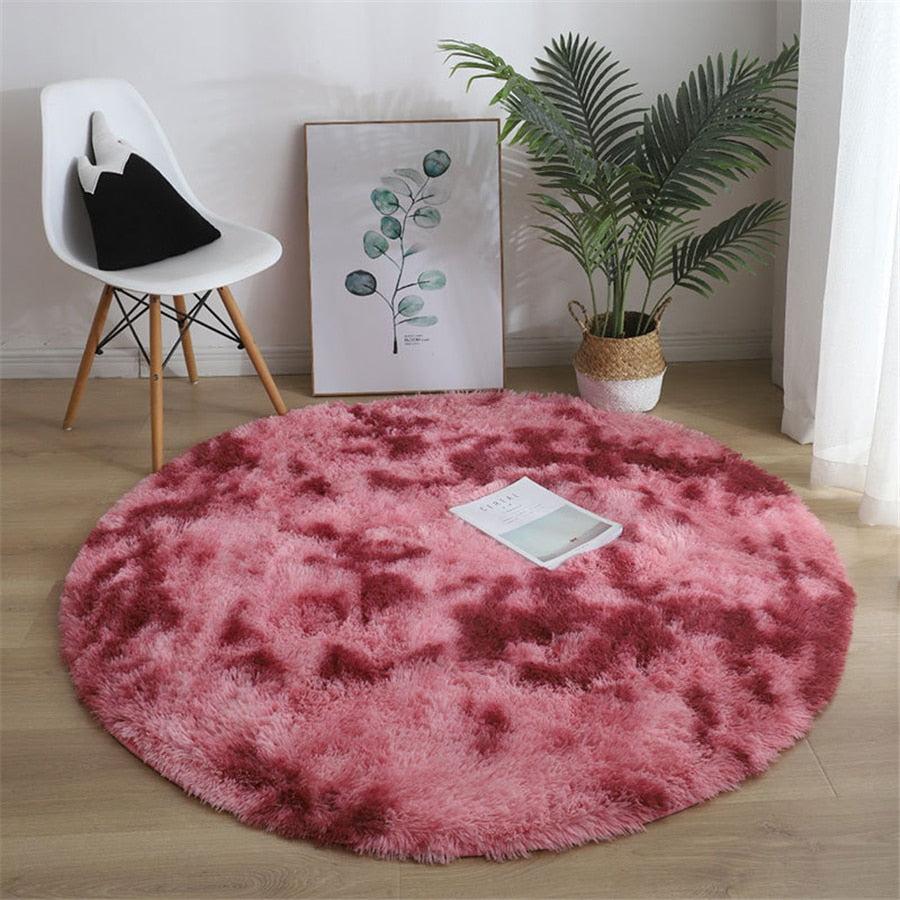 Skorter | Soft Fluffy Round Rug