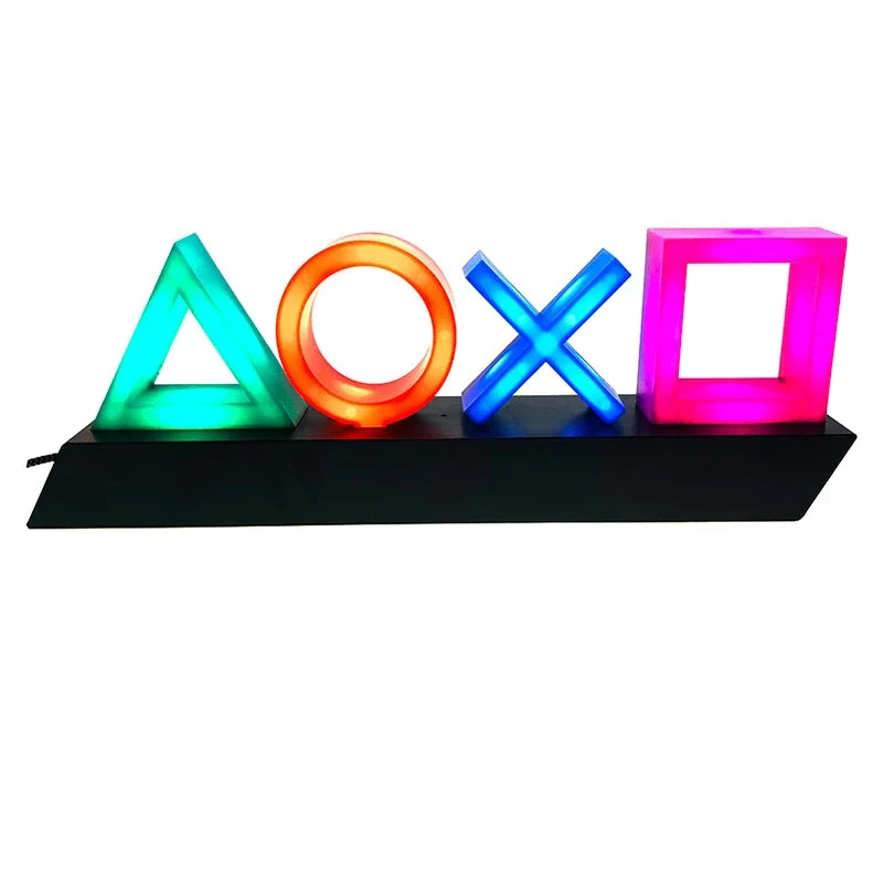 Skorter | Game Icon Light PS4 PlayStation Music Light Voice Control LED Neon Lamp - USB/Battery Powered