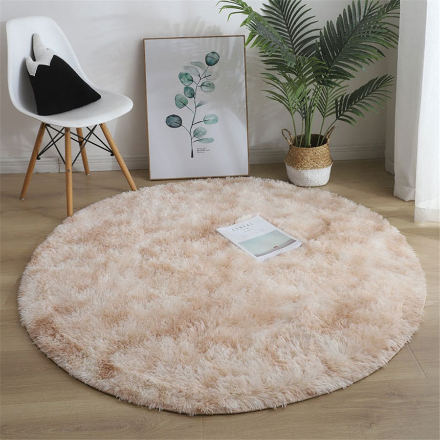 Skorter | Soft Fluffy Round Rug