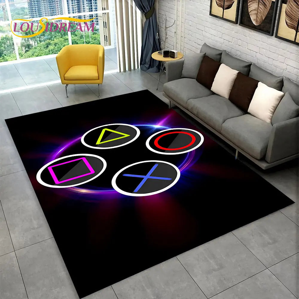 Skorter | Alex 3D Gamer Playmat Carpet - Large Non-Slip Carpet for Kids & Living Room