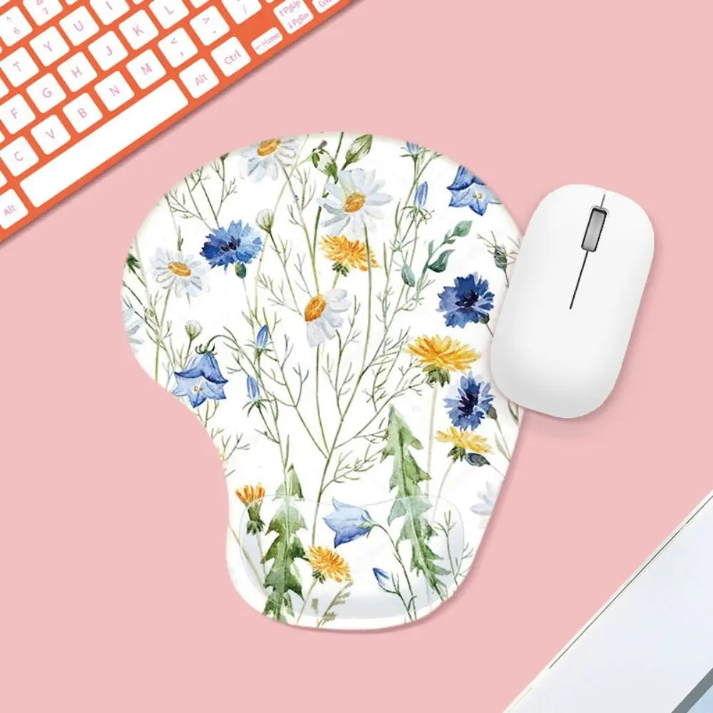 Skorter | Ergonomic Marbled Texture Mouse Pad - Non-Slip Wrist Rest - Comfortable Gaming Mat