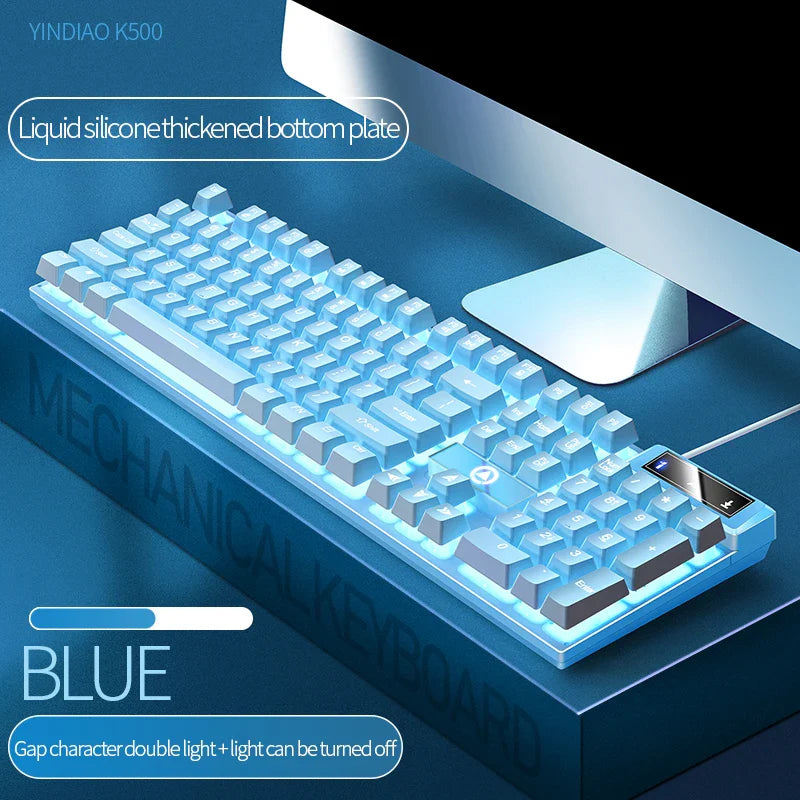 Skorter | 104-Key Wired Gaming Keyboard - Color Matching Backlit